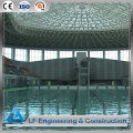 Venta superior Techo arqueado Cubierta de piscina de marco de acero de acero